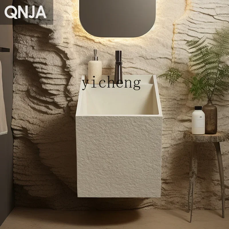 w8- Wash Basin Artistic Wall-Mounted Bathroom Cabinet Wall-Mounted Small Apartment Washstand