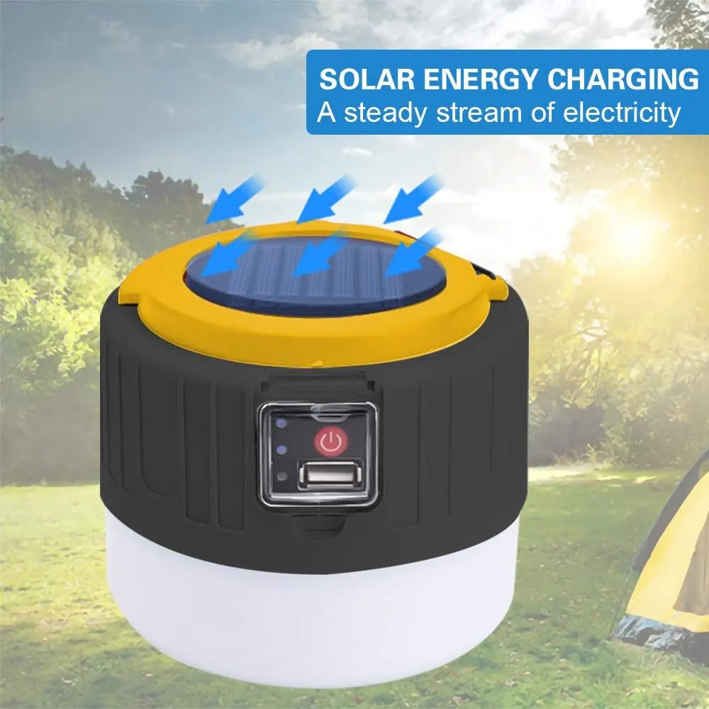 Outdoor Solar LED Camping Lights USB Reaching Tent Portable Lanterns Emergency Lights For Fishing Barbecue Camping Lighting