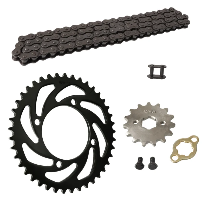 Not A Set 420 Chain 20mm 15T Motorcycle Front 41T Rear Sprocket for 110CC 125CC Motorcycle Pit Dirt Bike ATV Go Kart Quad Moped