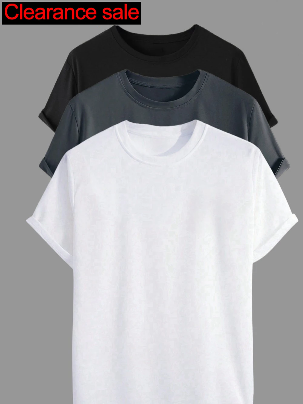 Sommer Einfarbige T-Shirts Damen Bequeme Kurzarm-Tops Basic O-Ausschnitt Weiche T-Shirts Lässige Lockere Damenkleidung Ausverkauf