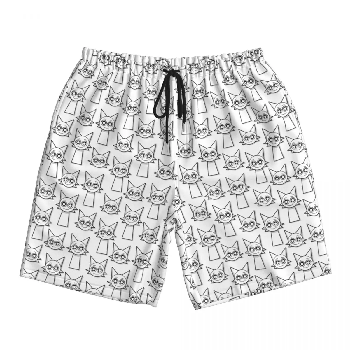 

Праздничные летние мужские шорты с героями мультфильмов Sprunki Incredibox, мужские плавки, пляжные шорты с принтом, спортивная дышащая спортивная одежда