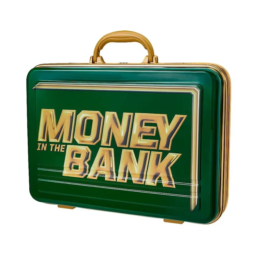 

suitcase MONEY IN THE BANK REPLICA COMMEMORATIVE BRIEFCASE GREEN NEW