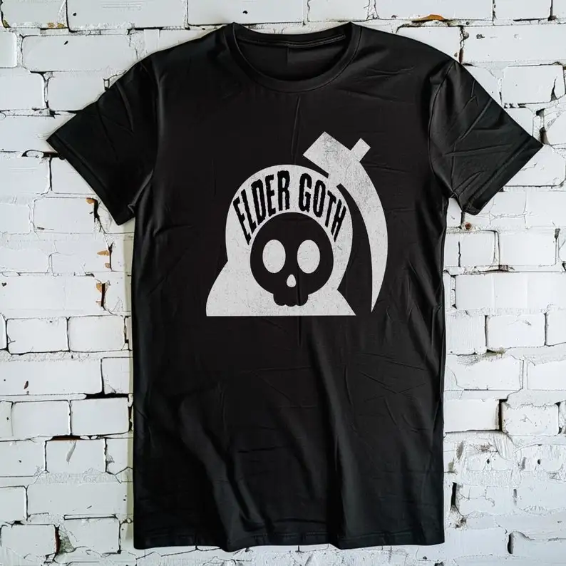 

Elder Goth Shirt, Funny Gothic t-shirt, goth horror humor, perfect goth gift, gothic shirt for spooky season, memento mori