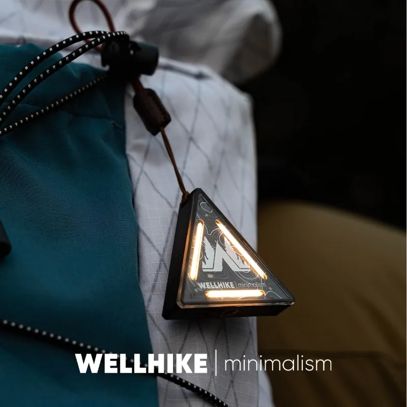 

WELLHIKE Outdoor Triangular Light Night Light Badge Warning Decoration Camping Atmosphere Mini Hanging Light Figurine Model Gift