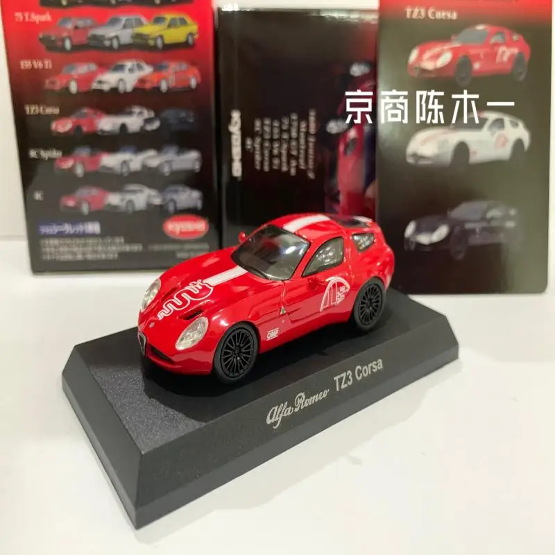 

1/64 KYOSHO Alfa Romeo TZ3 Corsa красный Коллекция литых под давлением сплавов, декоративная модель автомобиля, игрушки