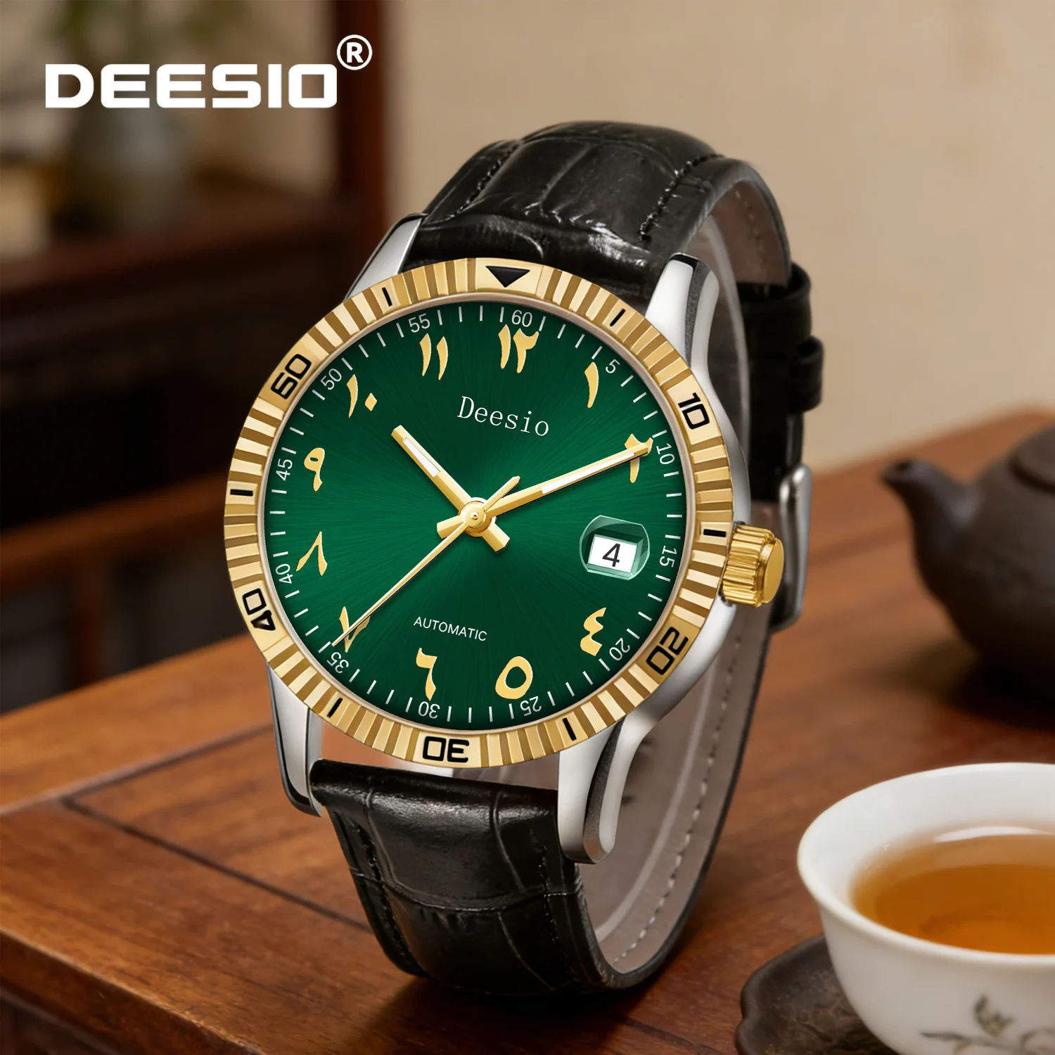 

Роскошные мужские автоматические механические часы Deesio, корпус из нержавеющей стали 316L, светящиеся стрелки, водонепроницаемые деловые повседневные наручные часы