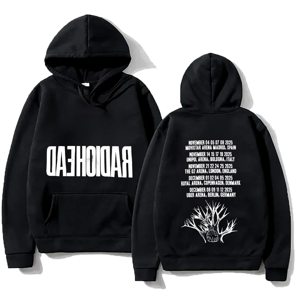 

Radiohead 2025 Tour Hoodie Hip Hop Vintage Music Vintage Unisex Men Graphic Hoody Tops Oversize Streetwear Retro Casual Pullover