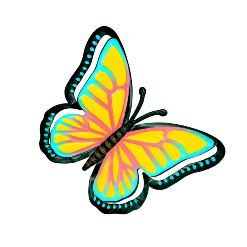 Delicate Iron Butterfly Honeybees Ladybugs Ornaments 3D Metal Craft Art For Bedroom Office Decoration 40G A2BB