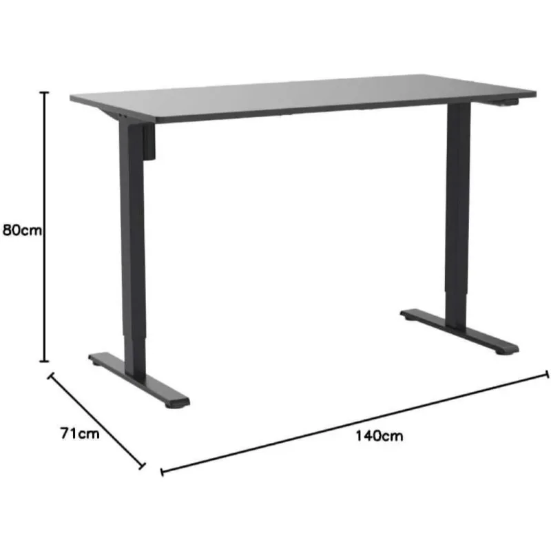 Mesa de pé de peça inteira 55 x 28 polegadas Stand Up Estação de trabalho Home Office Mesa de computador com altura ajustável