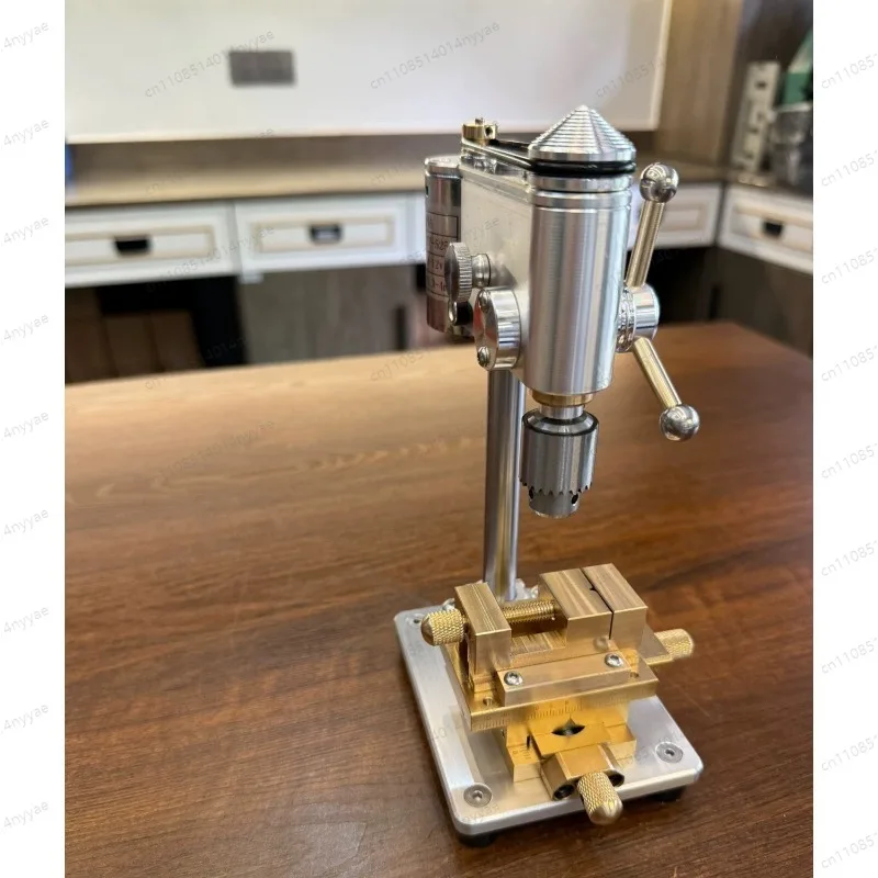 Mini Precision Bench Drill, Micro Table Drilling Machine with Adjustable Speed for Watch Repair & Jewelry Making