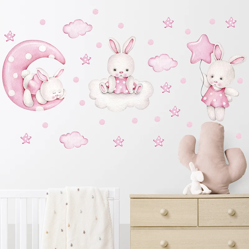 Discover the Magic of Moonlight Cloud Wall Stickers for Kids' Rooms