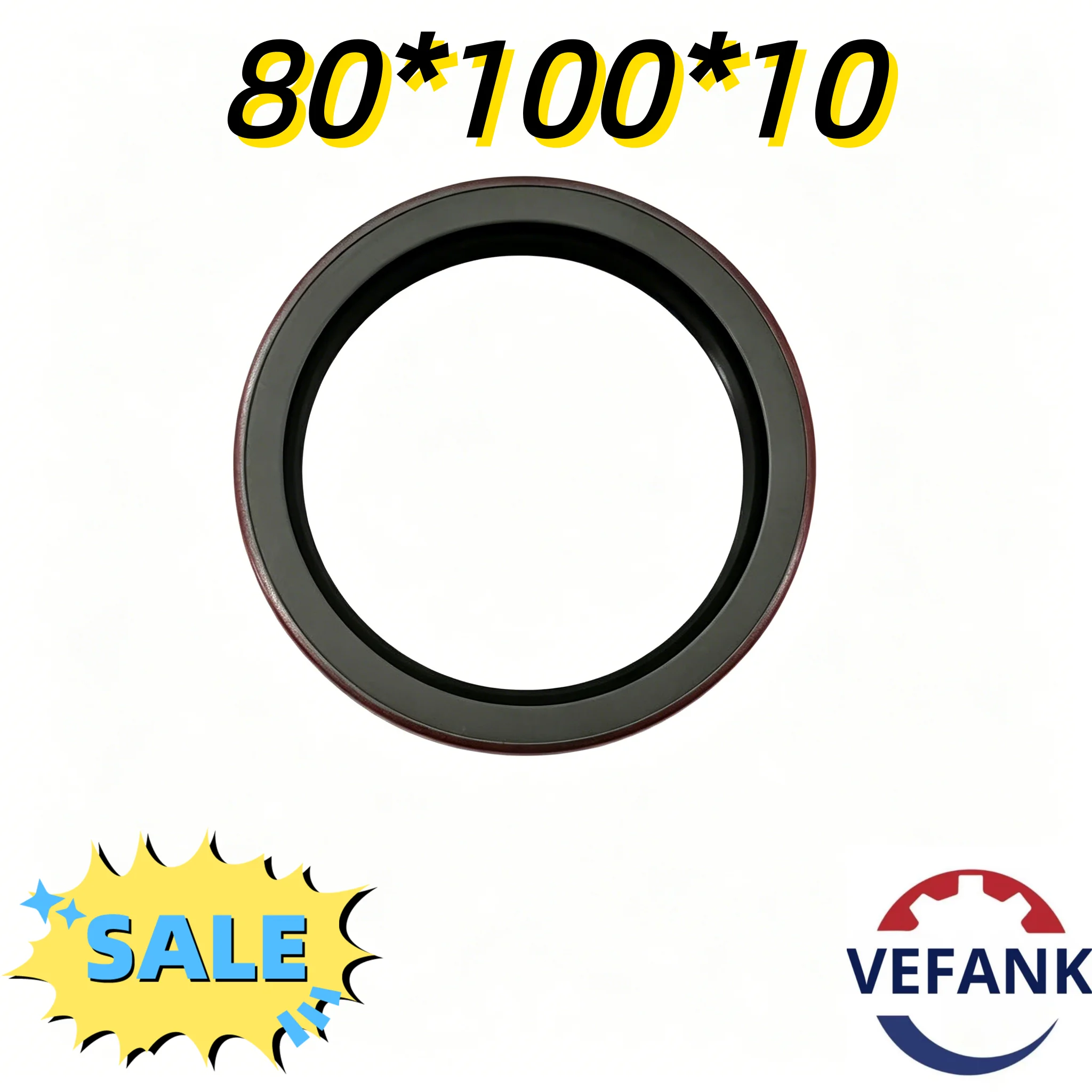 CR TA80*100*10 Oil Seal VEFANK High-pressure Oil Seal Suitable for Radial Shaft Sealing Components