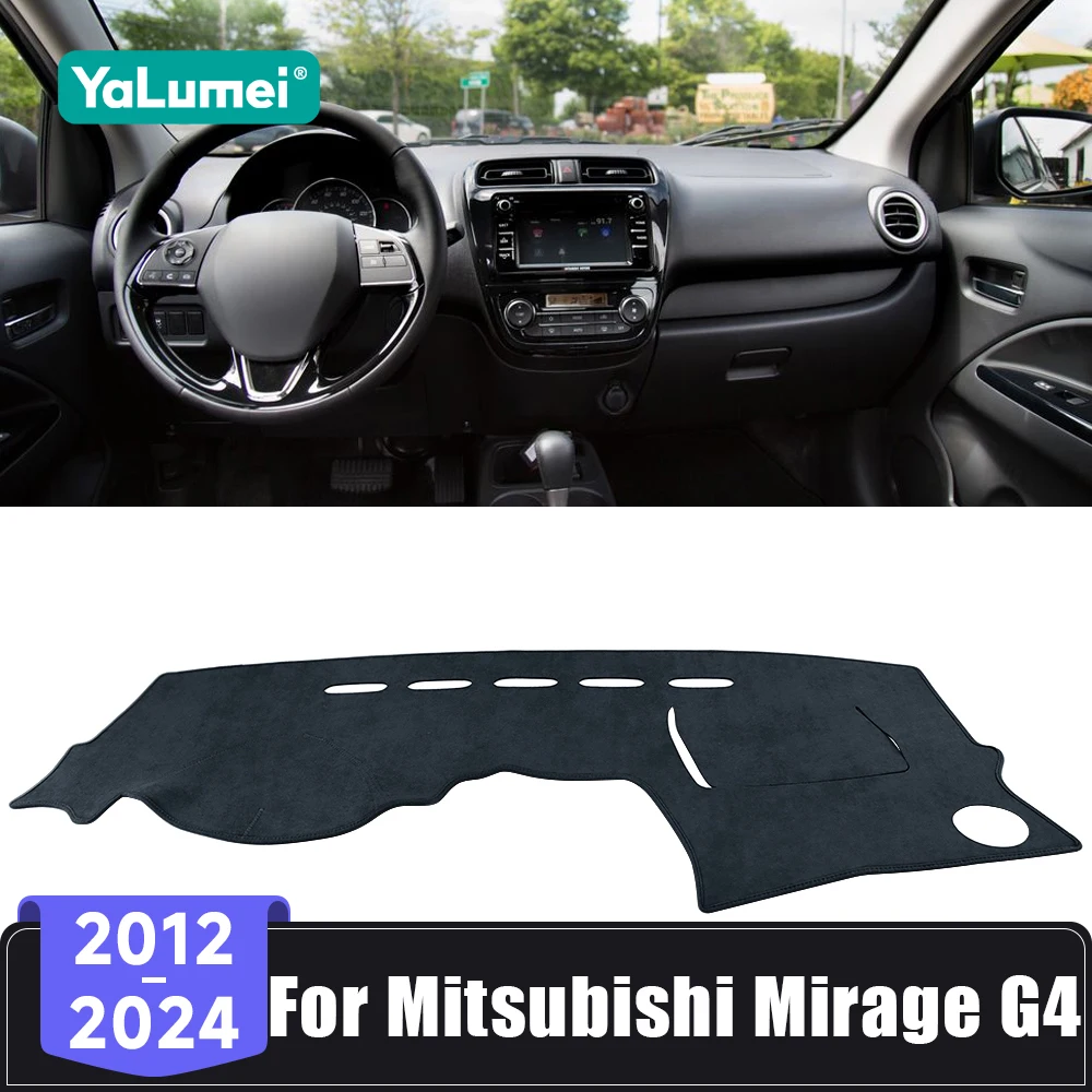 YaLumei Per Mitsubishi Mirage G4 2012-2016 2017 2018 2019 2020 2021 2022 2023 2024 Cruscotto Auto Zerbino Evitare La Luce Parasole Copertura Tappeti