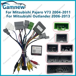 16Pin Car Wiring Harness Adapter Canbus Box Decoder For Mitsubishi Pajero V97 V73 V60 ASX Outlander RP5-MT-101