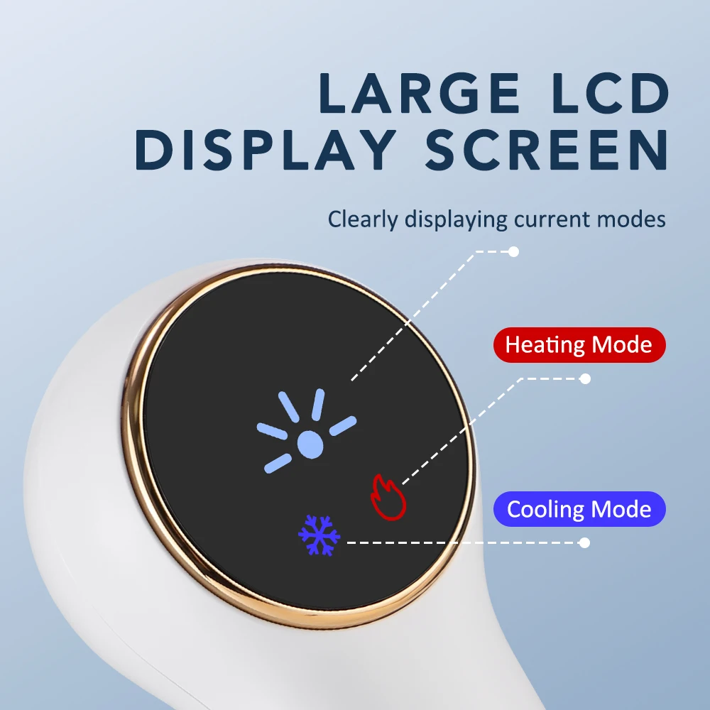 Urządzenie do pielęgnacji twarzy ciepło-zimno, odmładzające, do pielęgnacji skóry twarzy, narzędzie do ujędrniania porów i rewitalizacji skóry.