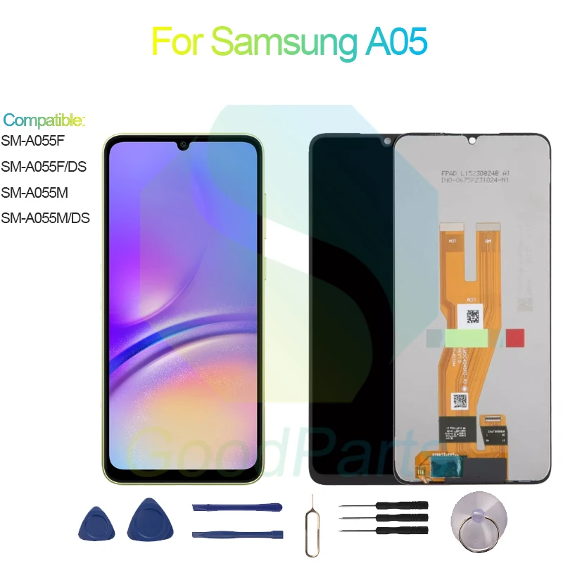 

For Samsung A05 LCD Display Screen 6.5" SM-A055F/M/DS A05 Touch Digitizer Assembly Replacement