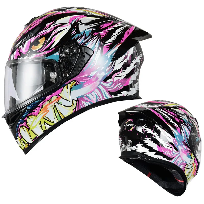 Motorcycle Helmet Electric Bike Safety Helmet Cherry Blossom Female Riding Helmet All Season Universal Helmet