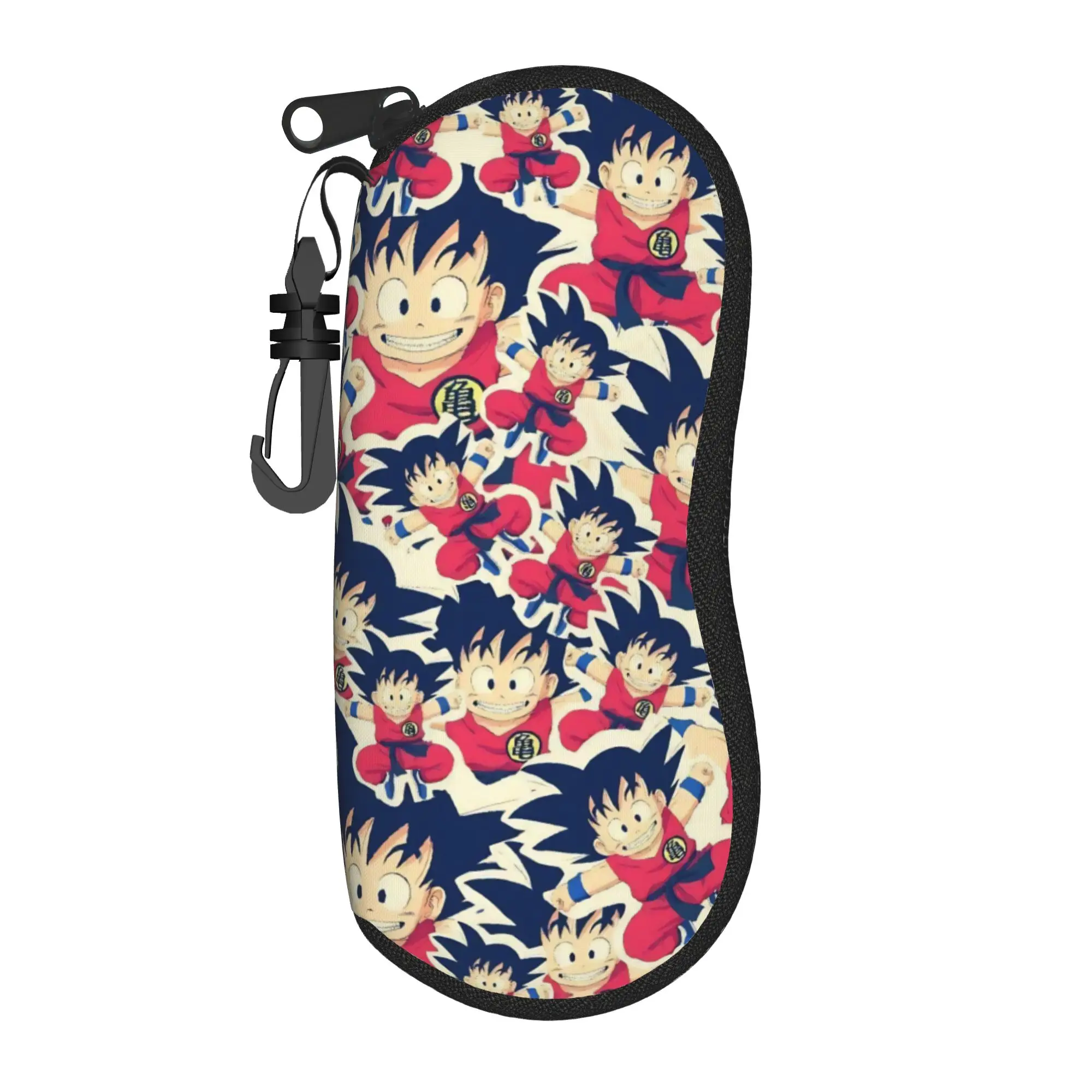 

Kawaii Dragon Ball Kanji Collage Glasses Case Men Women New Zipper Eyewear Box Office Eye Contacts Case