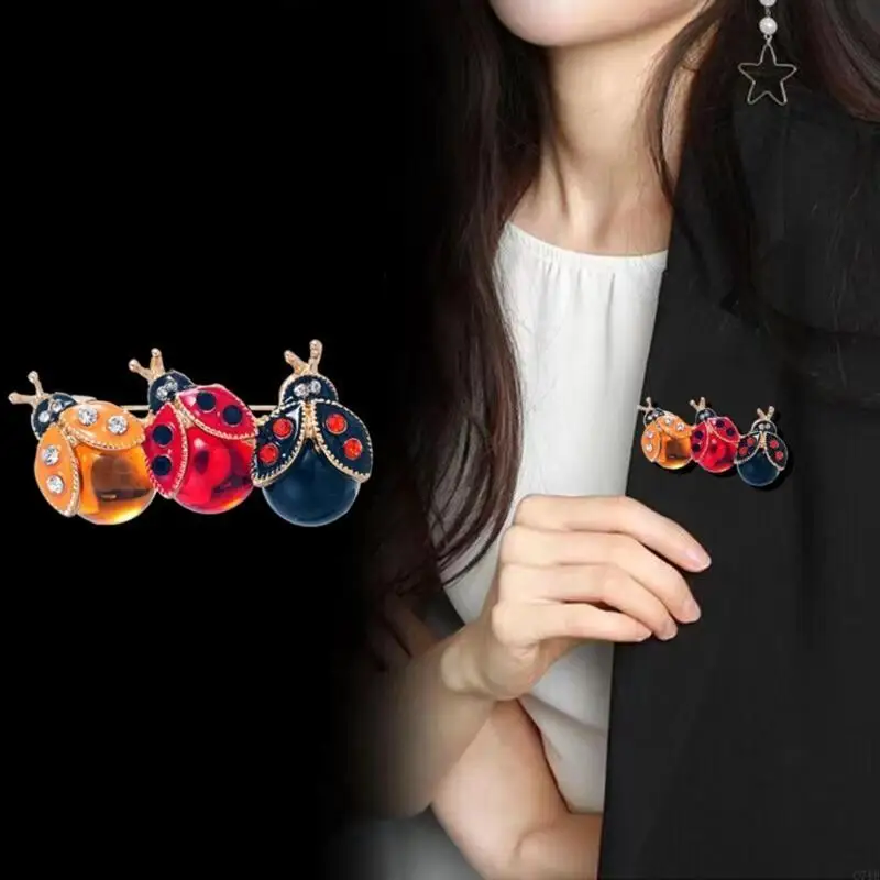  Ladybugs Pins Animal Pin Jewelry Accessory For Women Girls Outfit Enhancement