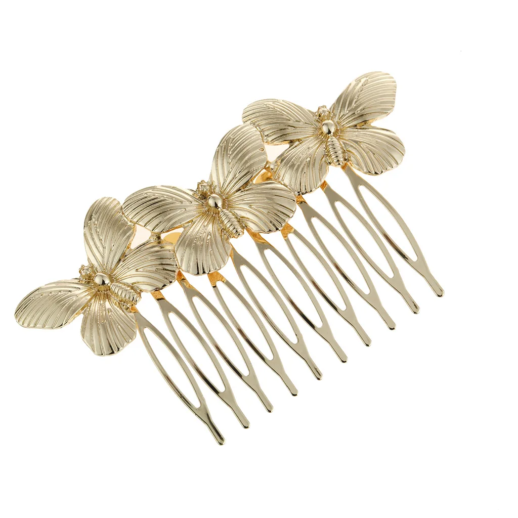 Shuangshuo Elegant Korean Simple Design Hairpin Claw Hair Flowers Hair Combs Hair Styling for Women Comb Pin Female Hairclips