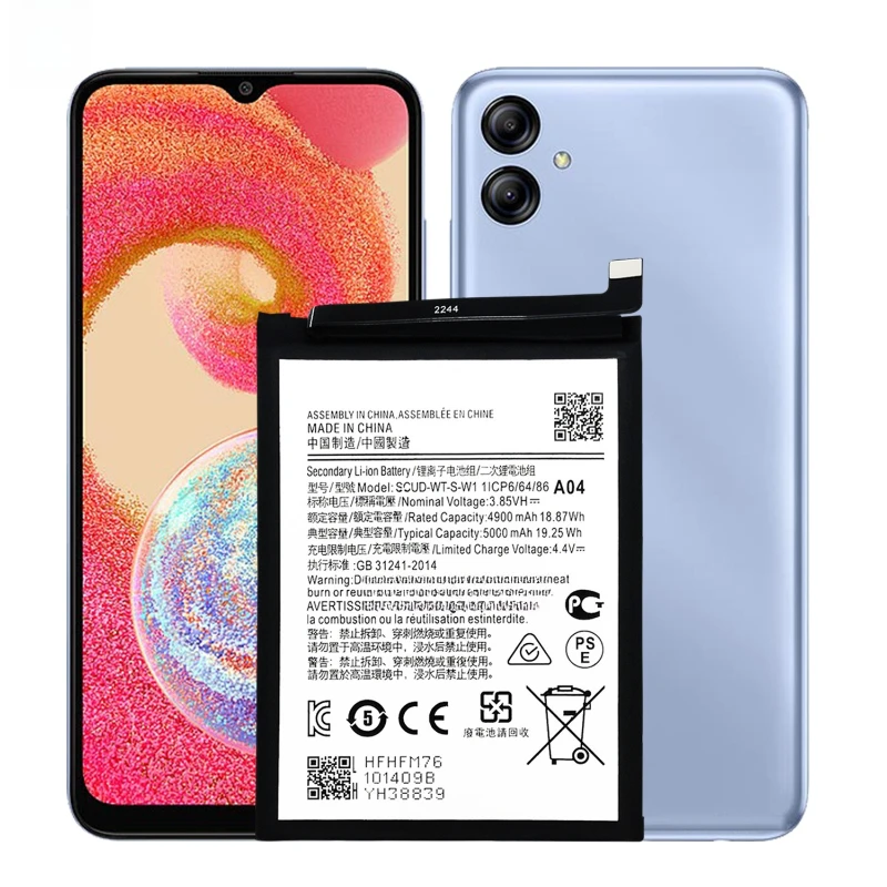 Совершенно новый аккумулятор для мобильного телефона SCUD-WT-S-W1 5000 мАч для Samsung Galaxy A04e/SM-A042F SM-A042M + инструменты