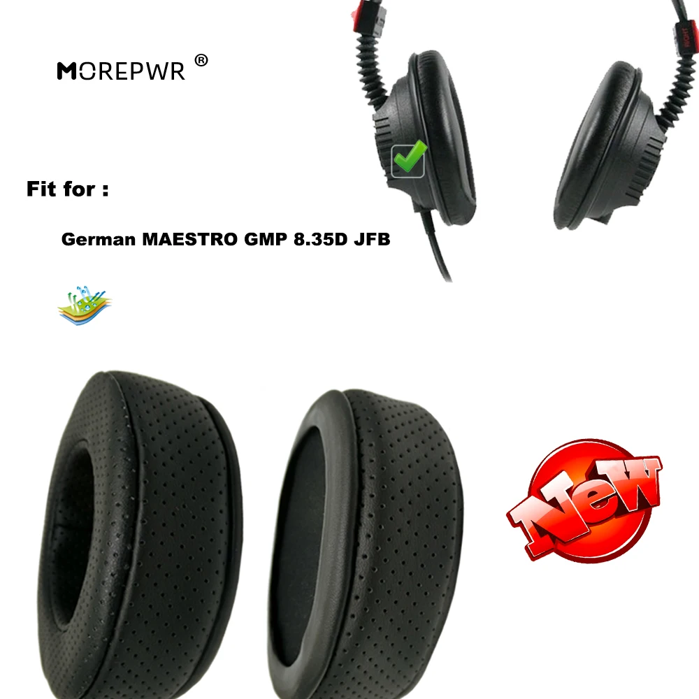 Morepwr ترقية جديدة استبدال بطانة للأذن ل الألمانية MAESTRO GMP 8.35D JFB سماعة أجزاء وسادة جلدية المخملية غطاء للأذنين