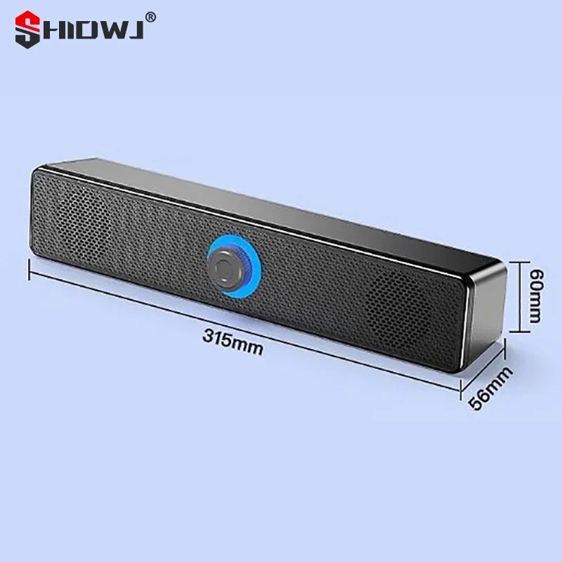 1Pcs Soundbar Cinema Surround Sound 5.3 Bluetooth Speaker Dual Speaker Desktop Computer E-sports Speaker Subwoofer