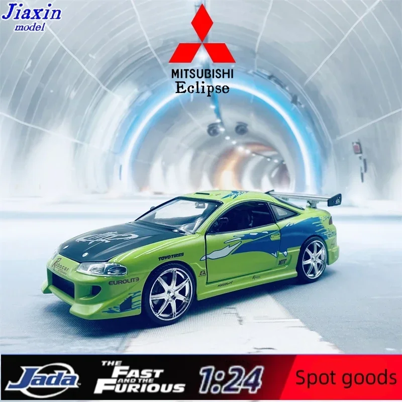 JADA 1/24 Fast and Furious Cars BRIANS Mitsubishi Eclipse  Collector Edition Metal Diecast Model Cars Kids Toys