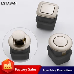 Zinc Alloy Tatami Concealed Spring Drawer Flush Door Handle Modern Minimalist Indoor Wardrobe Cabinet Knobs Furniture Hardware
