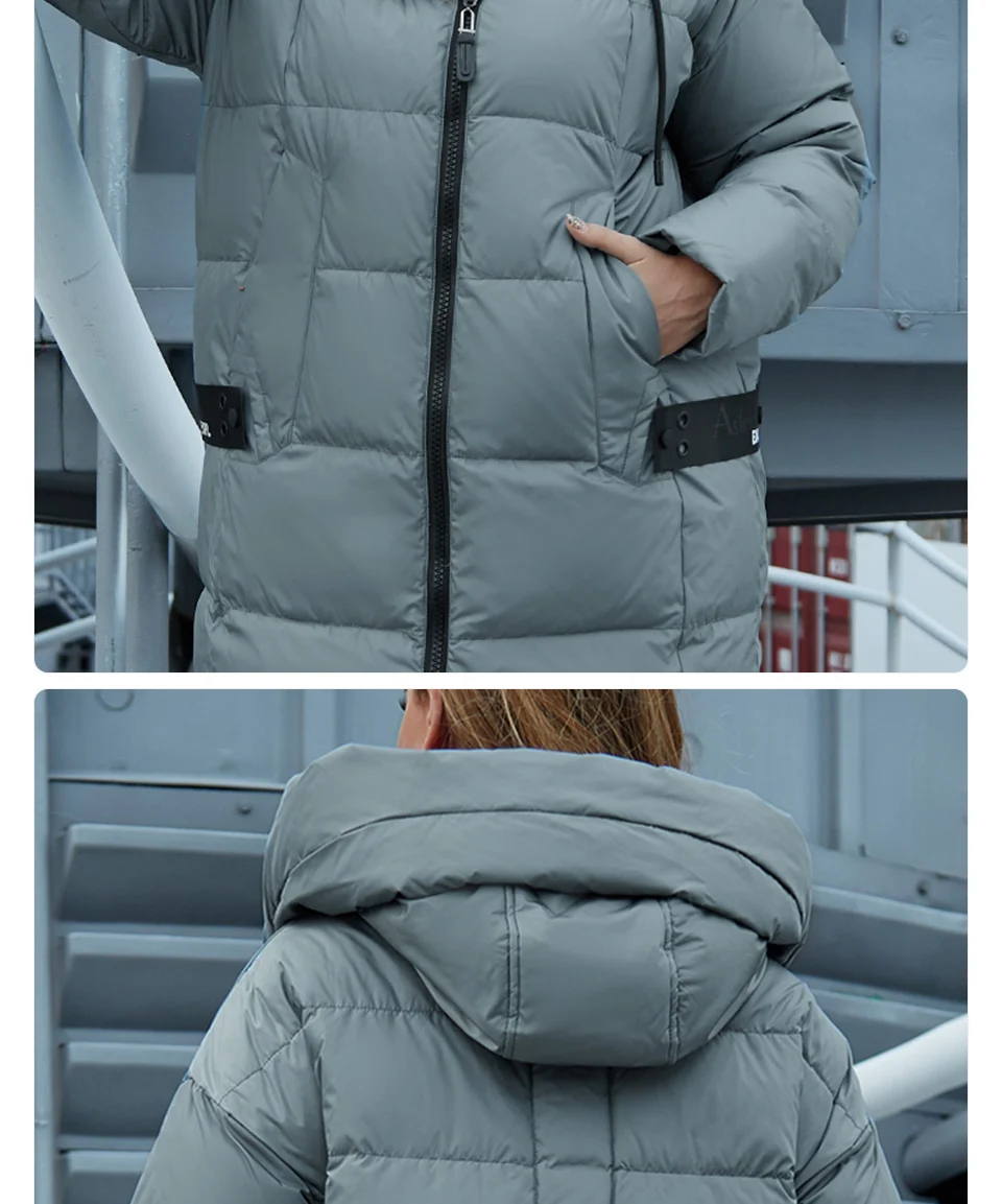 Astrid 2022 Winter new arrival down jacket women loose clothing outerwear quality with hood Plus Size fashion style coat AR-7038
