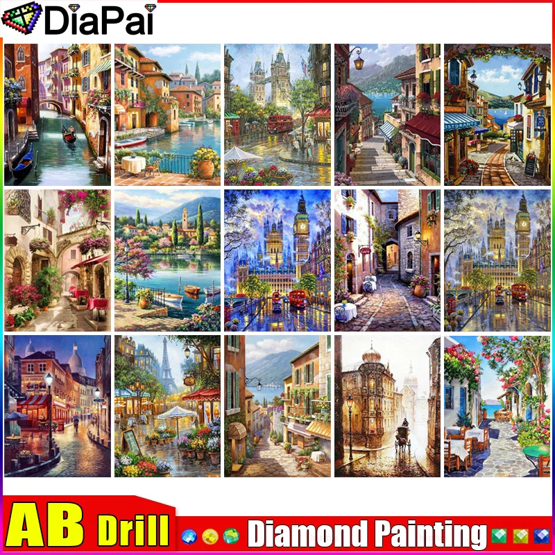 DIAPAI AB Square/Round Drill 5D DIY Diamond Painting 