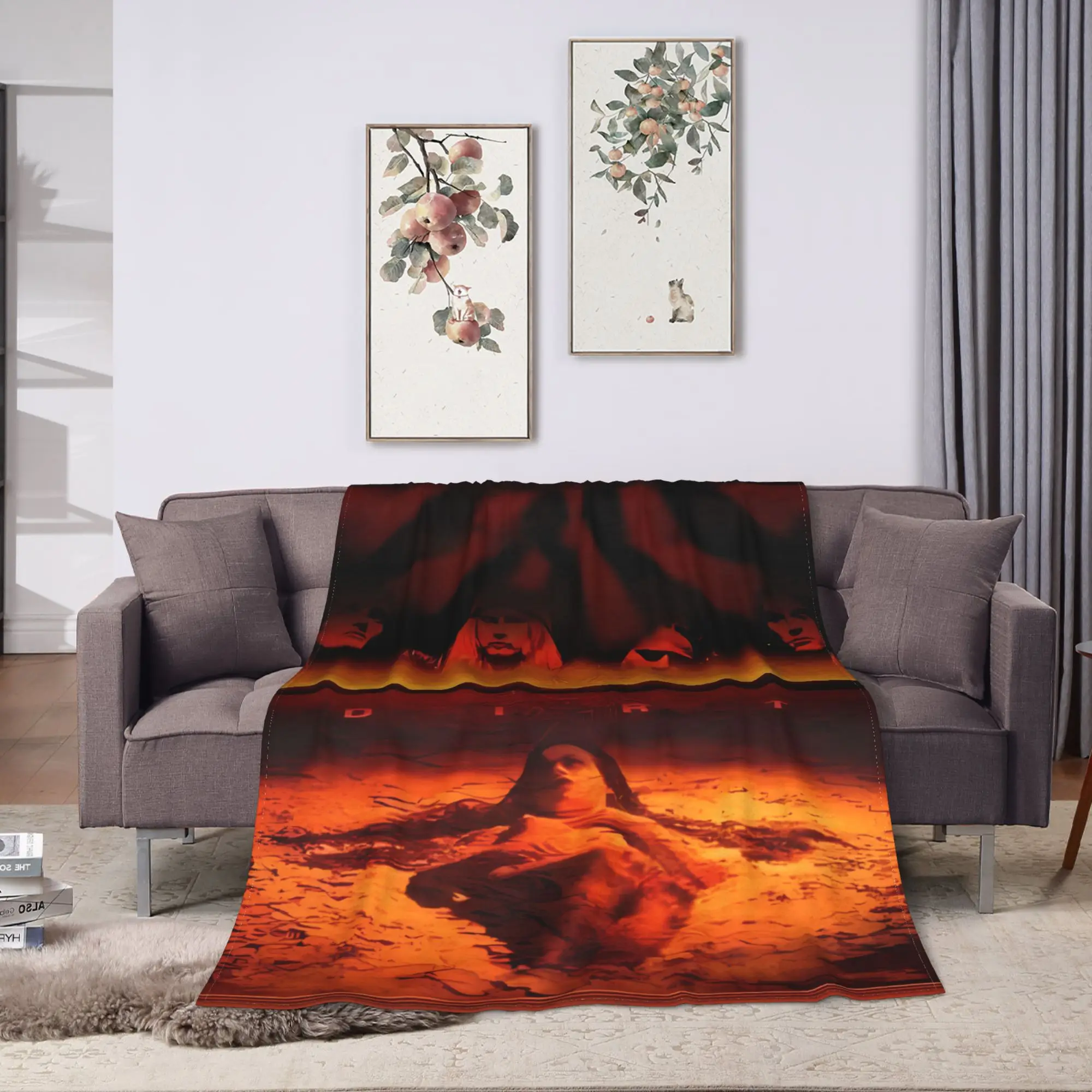Warm Soft Blankets Camping Alice in Chains Bedding Throws  Flannel Bedspread For Outdoor Fashion Sofa Bed Cover