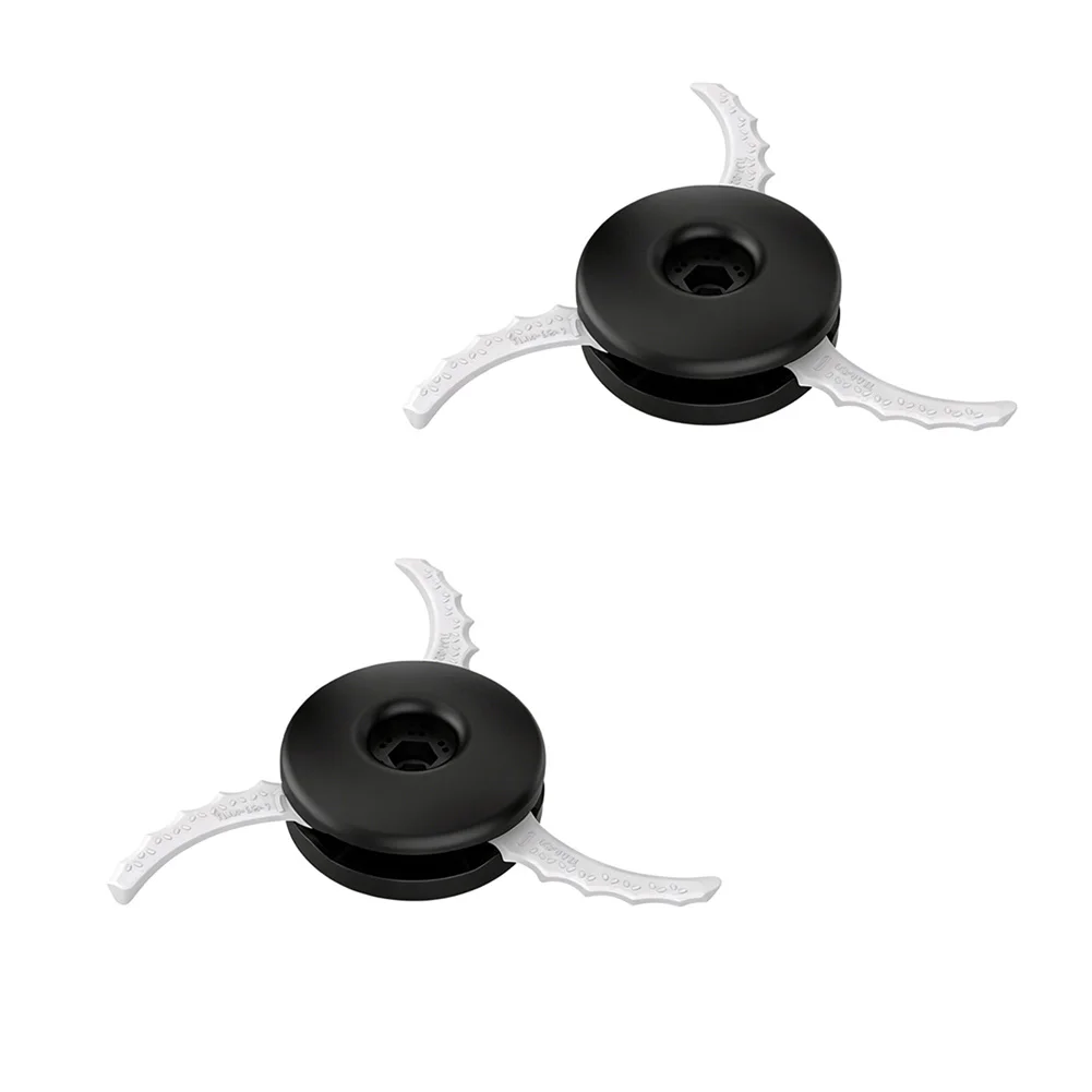 Efficient Lawn Trimmer Part Trimmer Accessories Garden Trimmer Part Black White Lawn Mower Head High Performance Design