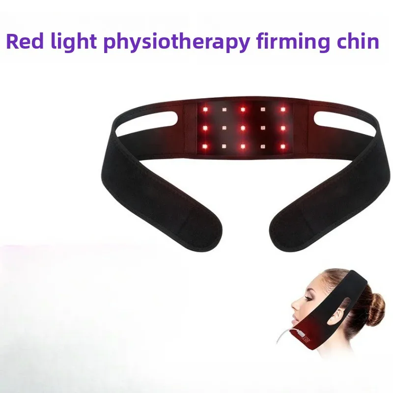 Infrared Massage Chin Strap with V-shaped Face Lift LED Photon Massage Face Lift Chin Pad Pain Relief Home Massage Tool Strap