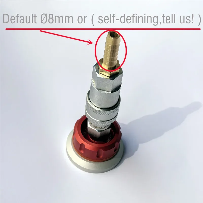 Self sealing metal Vacuum valve nozzle Reusable Vacuum Bag Connector for Prepreg Vacuum Process Carbon fiber resin infusion