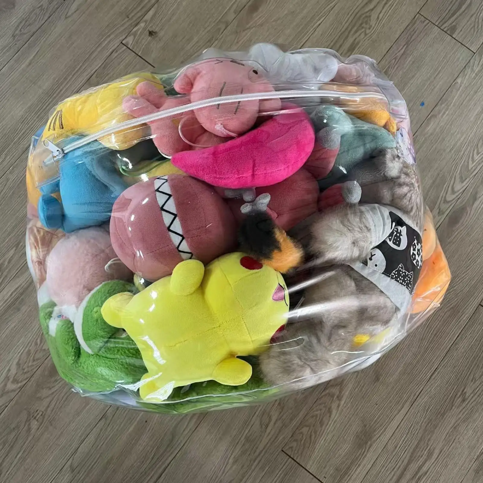 Clear Animal Storage Chair Plush Bean Bag Seat with Waterproof Cover for Kids Bedroom Playroom Nurserys Home Long-Term Toy Care - view 4
