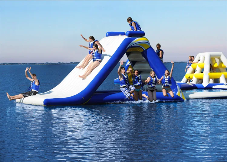 Floating Water Park Games Commercial Large Sea Slide Water Toys Slide Inflatable Jump House and Water Slide - Image 4