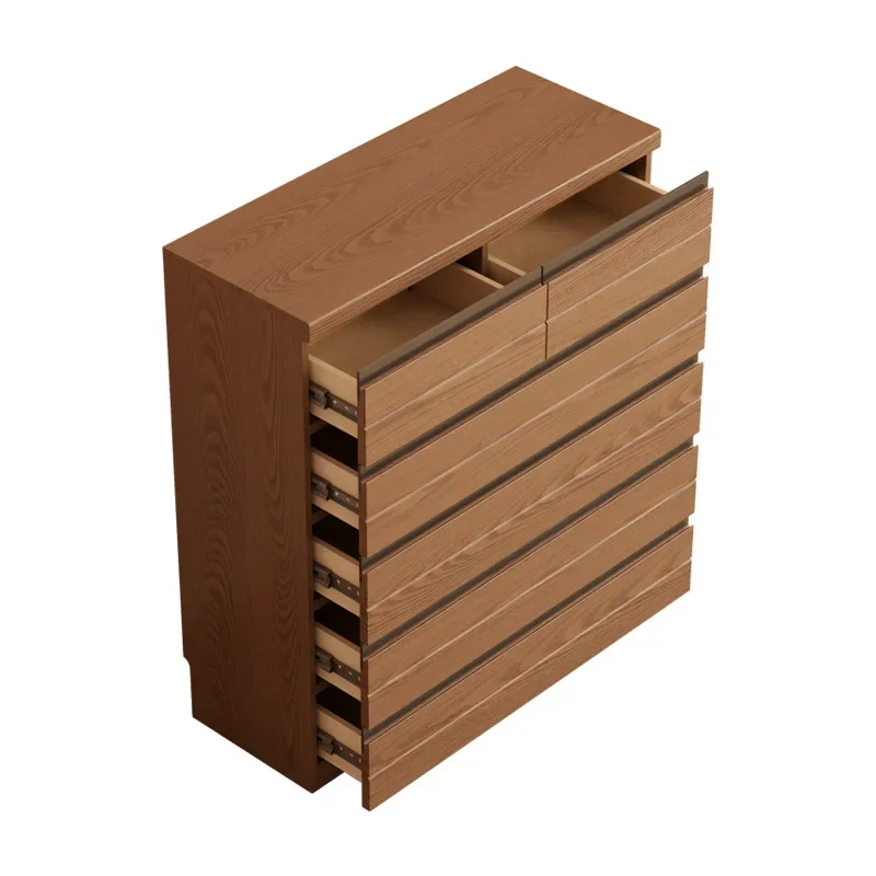 

Solid wood ultra-thin chest of drawers, bedroom chest of drawers, bedside storage storage cabinet