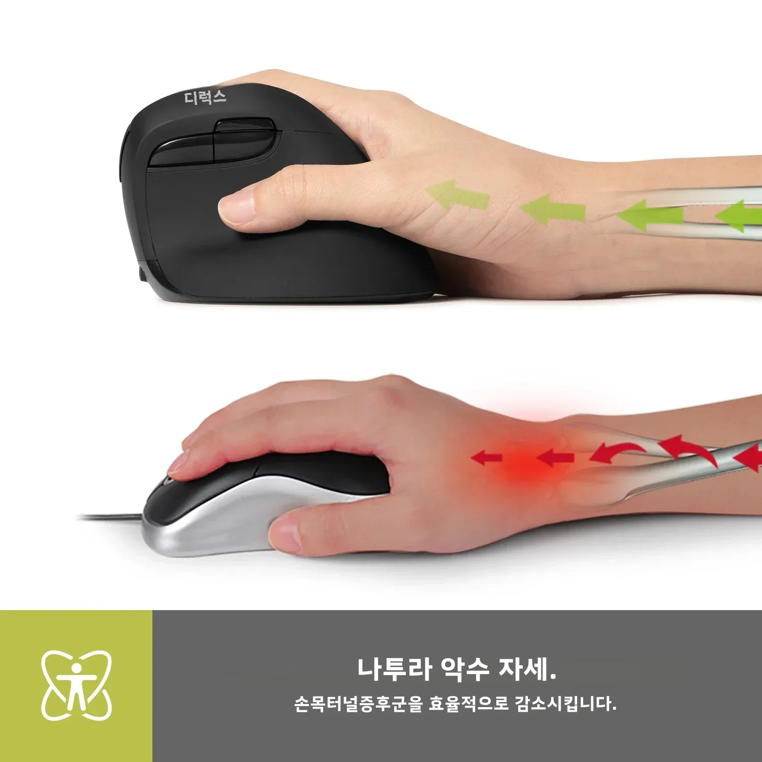 Delux 미니 인체공학적 무선 마우스, 충전식 수직 마우스, 무음 클릭 멀티 디바이스 연결, 소형 손 사용자용, M618