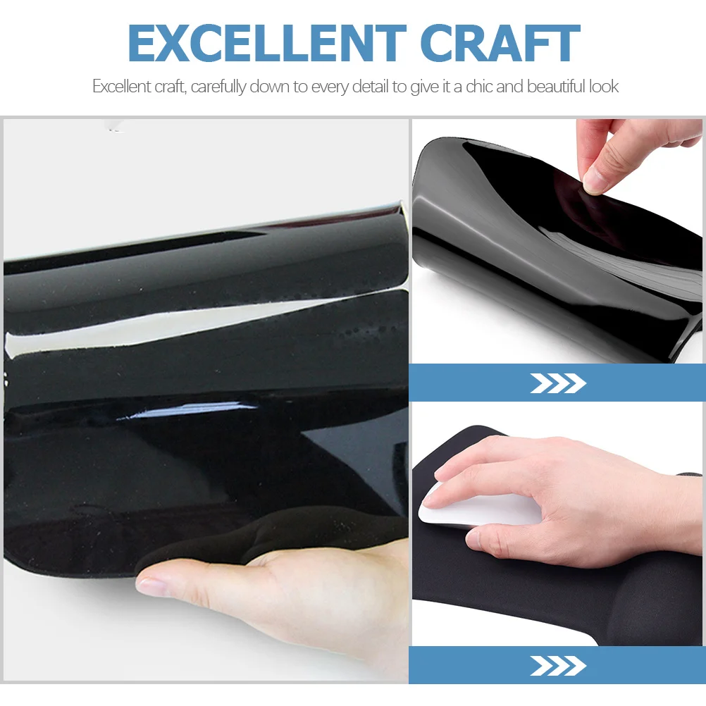 

Ergonomic Computer Mouse Pad with Wrist Cushion Thick Anti-Slip Base Comfortable Hand Support for Office Home Study Use