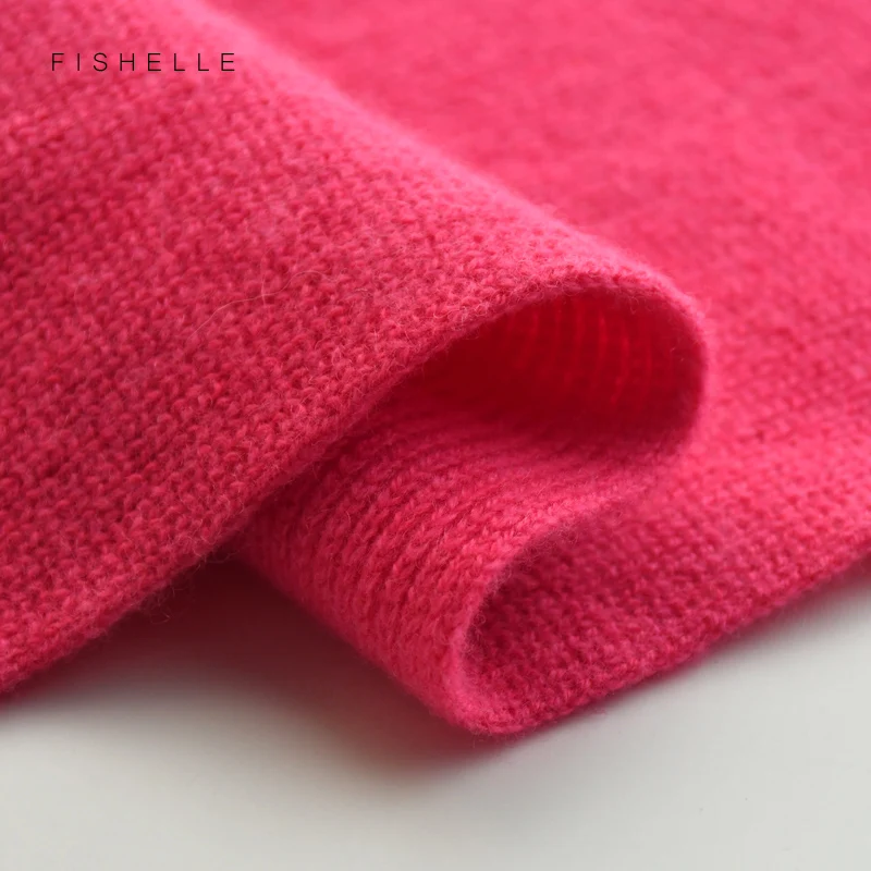 luxury cashmere knitted scarves rose red pink white wool women winter scarf adults warm thick wool scarf kids children