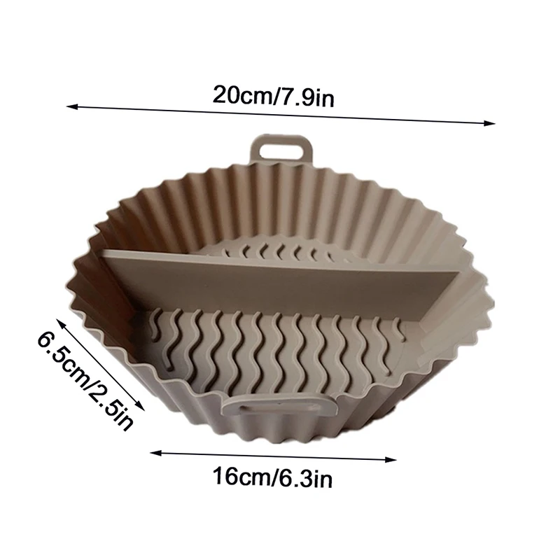 Mir en silicone réutilisable pour friteuse à air, panier de cuisson au four, friteuse à pizza, friteuse à air jetable, accessoires de doublure de poêle, synchronisation de silicone