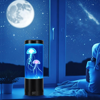 Jellyfish Lava Lamp Aquarium Ocean Night Lights 7Colors LED Jellyfish Mood Lights With For Home Bedroom Desktop Decoration Gift