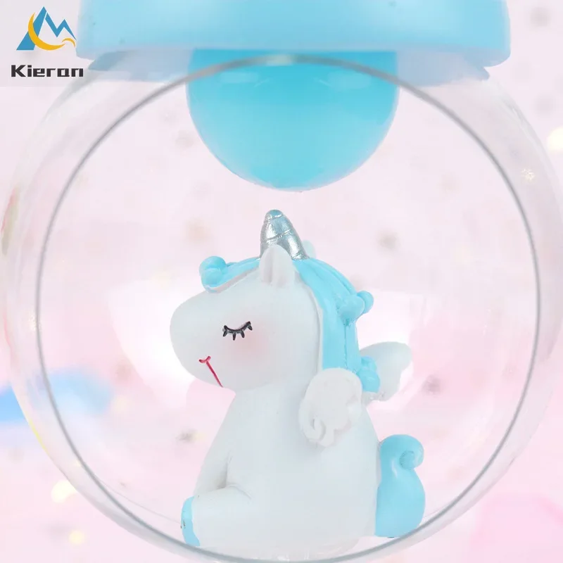 Unicorn Moon LED Night Light Children Toy Anime Decor Christmas Gift Room Decor Craft Resin Floor Lamp Cartoon Baby Nursery Lamp