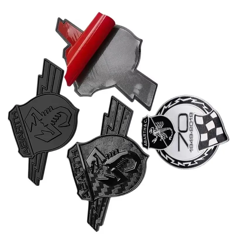 Autocollant latéral pour emblème de voiture, 8.8x5.5cm, autocollant arrière pour 500 600 500c Aegea Doblo Panda Tipo Punto Stilo Bravo, décoration automobile