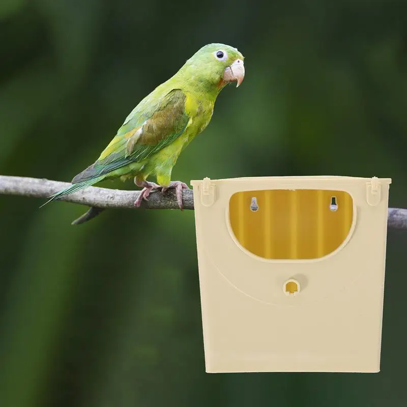 4 pçs caixa de reprodução de pássaros incubação ninho cabana de plástico para pendurar lovebird acessórios para animais de estimação casa varanda decoração caixa de enchimento