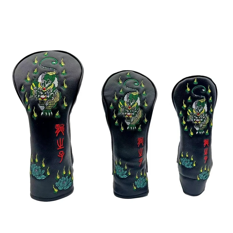 

Golf Club Covers PU Waterproof Driver FW UT Head Covers Golf 1 Wood 3/5 UT Fairway Wood Head Covers