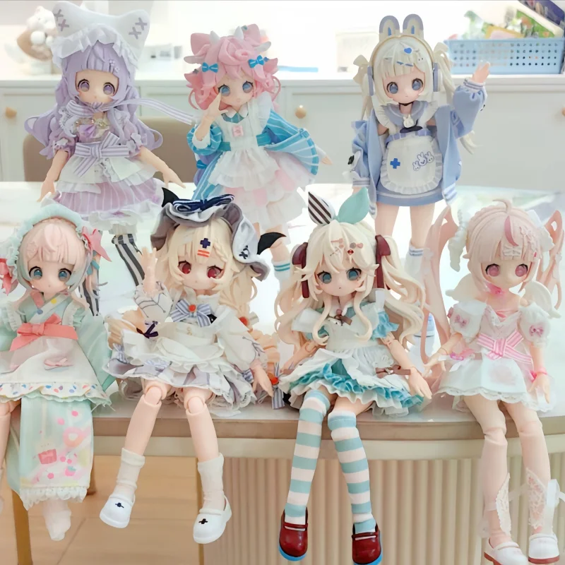 

Spot Cute Genuine Wanmeng Sugarygirls Bjd Blind Box Handmade Joint Movable Doll Can Change Into Doll Trendy Play Doll Toy Girl