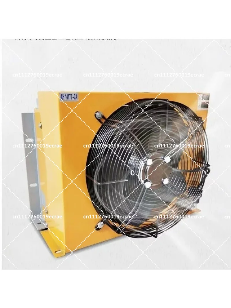 Hydraulic Air Cooler Temperature Controlled Oil Cooling Heat Exchanger Radiator 100L/min Aluminum Oil Cooler
