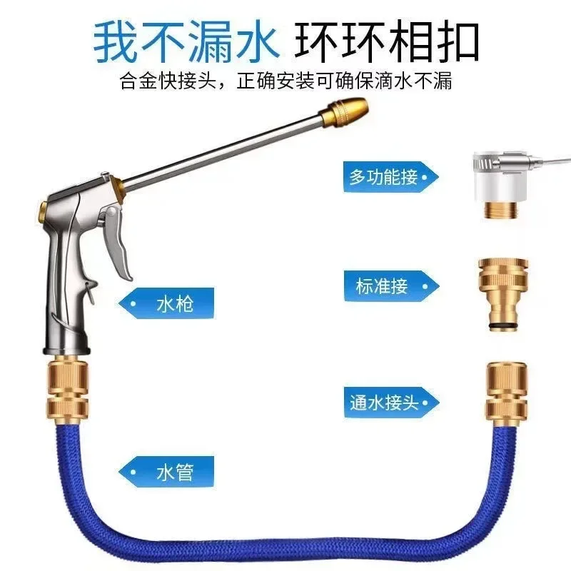 

Водяной пистолет для мойки автомобиля, захват высокого давления, телескопический шланг, водопроводный инструмент для мытья полов под давлением